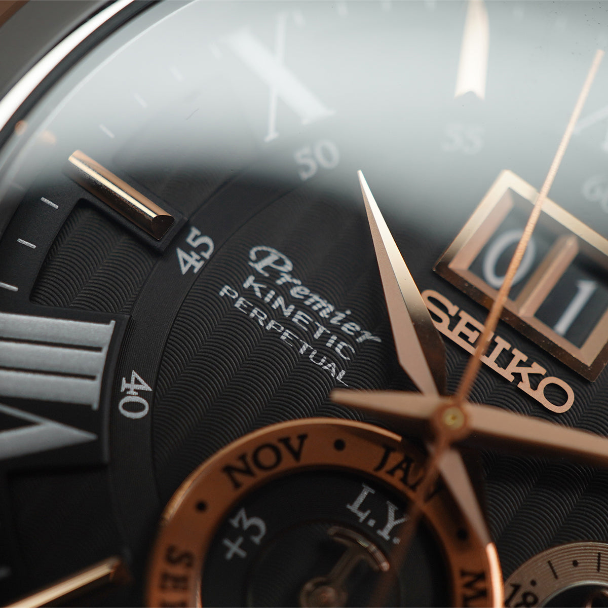 Seiko Premier SNP149P2 Kinetic Perpetual