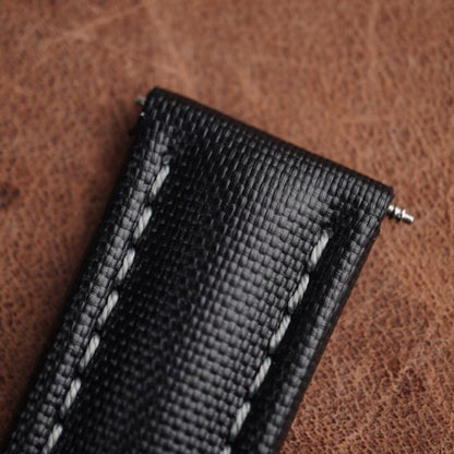 Artem Sailcloth Classic Black - Grey Stitching