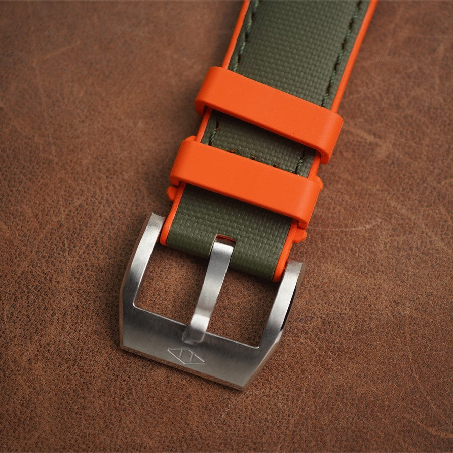 Artem Hydroflex Hybrid FKM Rubber Green/Orange - Green Stiching