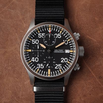 Baltany Military Chronograph S205045 39mm - Horology Story Youtube Store