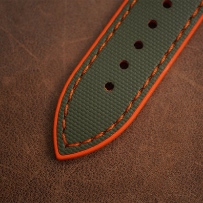 Artem Hydroflex Hybrid FKM Rubber Green/Orange - Orange Stiching