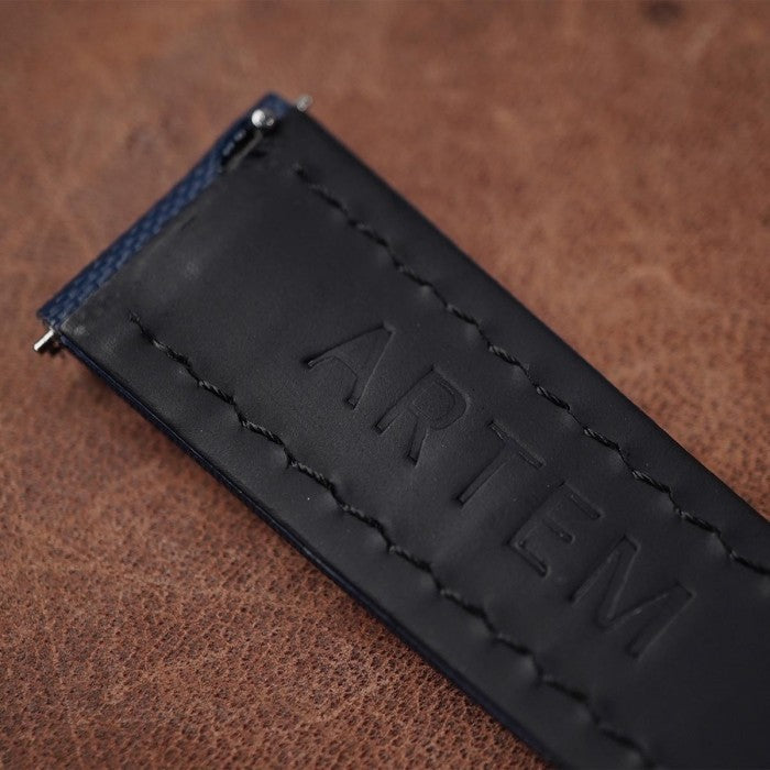 Artem Sailcloth Classic Navy Blue - White Stitching