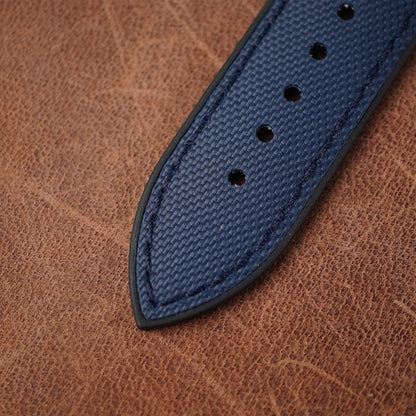 Artem Hydroflex Hybrid FKM Rubber Navy Blue - Navy Blue Stitching - Horology Story Youtube Store