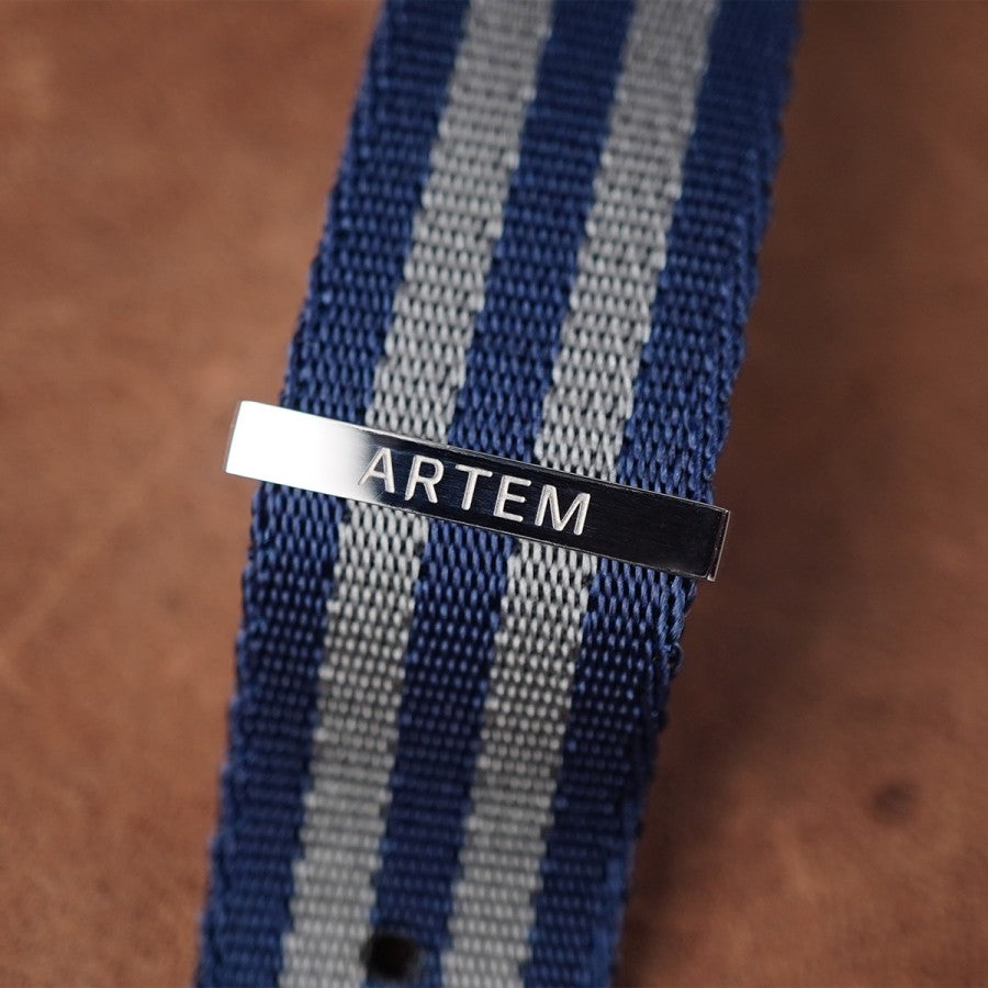 Artem Blue Bond Nylon Watch Strap 19-20mm