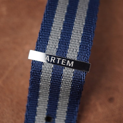 Artem Blue Bond Nylon Watch Strap 19-20mm