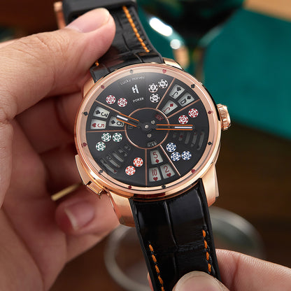 LUCKY HARVEY Player Series Poker Sangong Rosegold