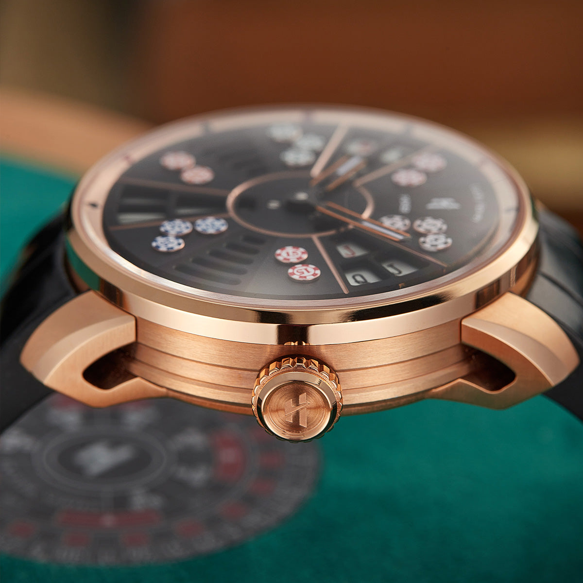 LUCKY HARVEY Player Series Poker Sangong Rosegold