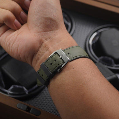 Artem Hydroflex Hybrid FKM Rubber Khaki Green - Green Stitching