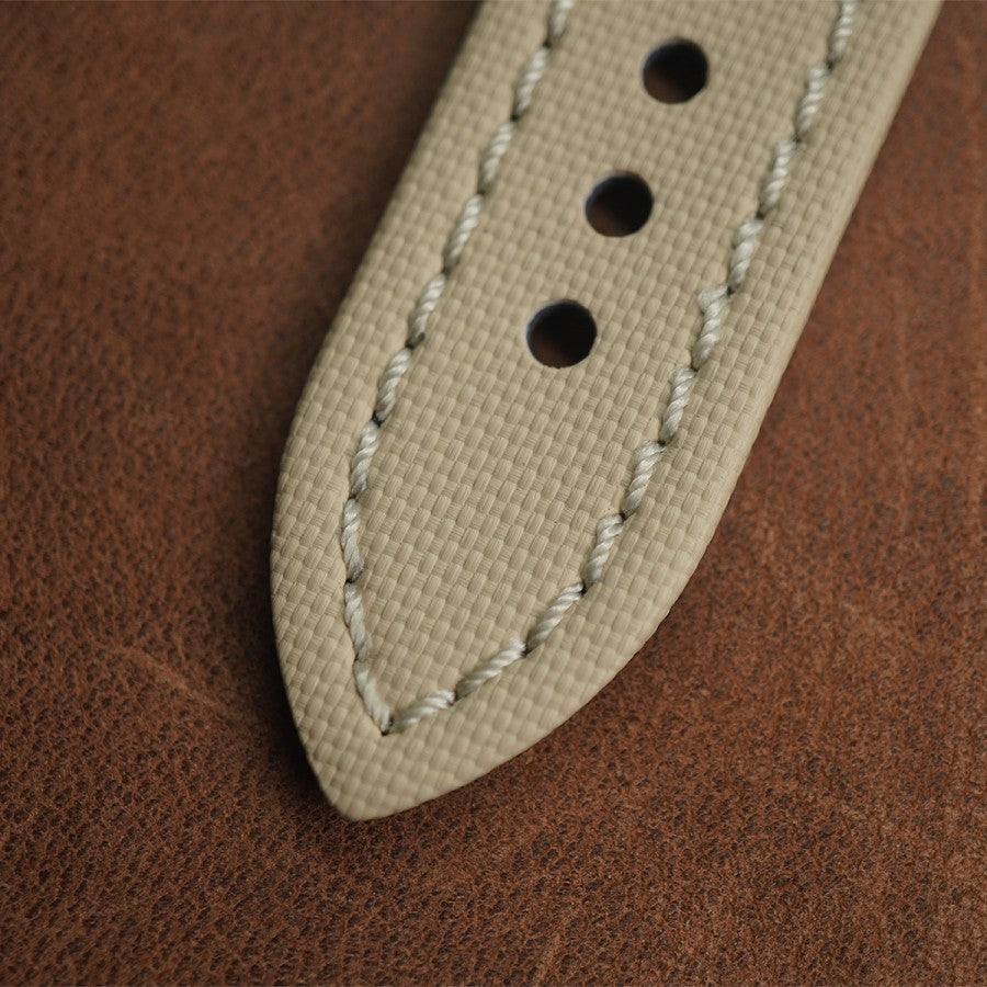 Artem Sailcloth Classic  Beige - White Stitching