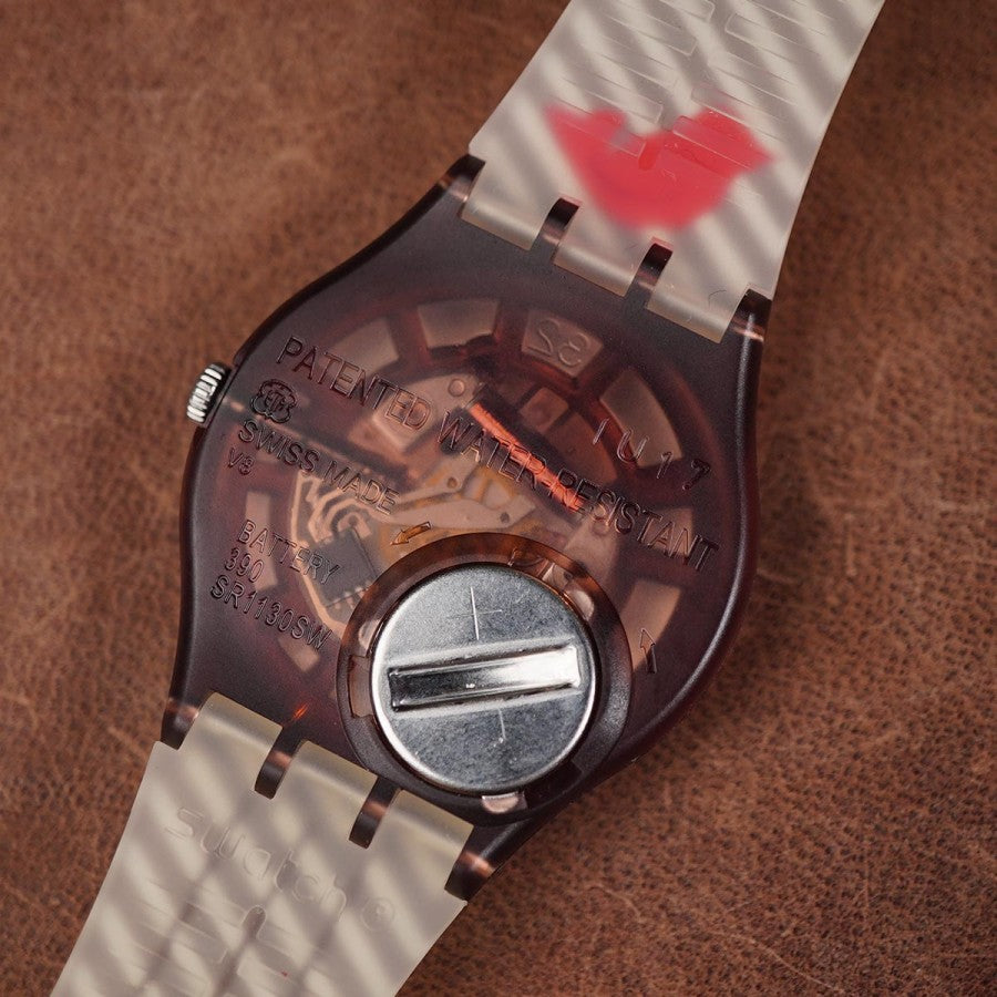 Swatch Uhrly GC116 34mm Beige - Horology Story Youtube Store