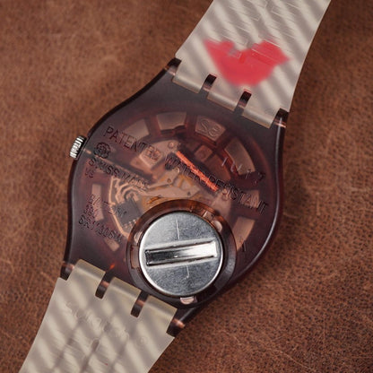 Swatch Uhrly GC116 34mm Beige - Horology Story Youtube Store