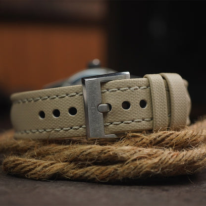 Artem Sailcloth Classic  Beige - White Stitching