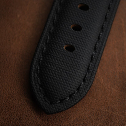Artem Sailcloth Pam Style Black - Black Stiching For Panerai