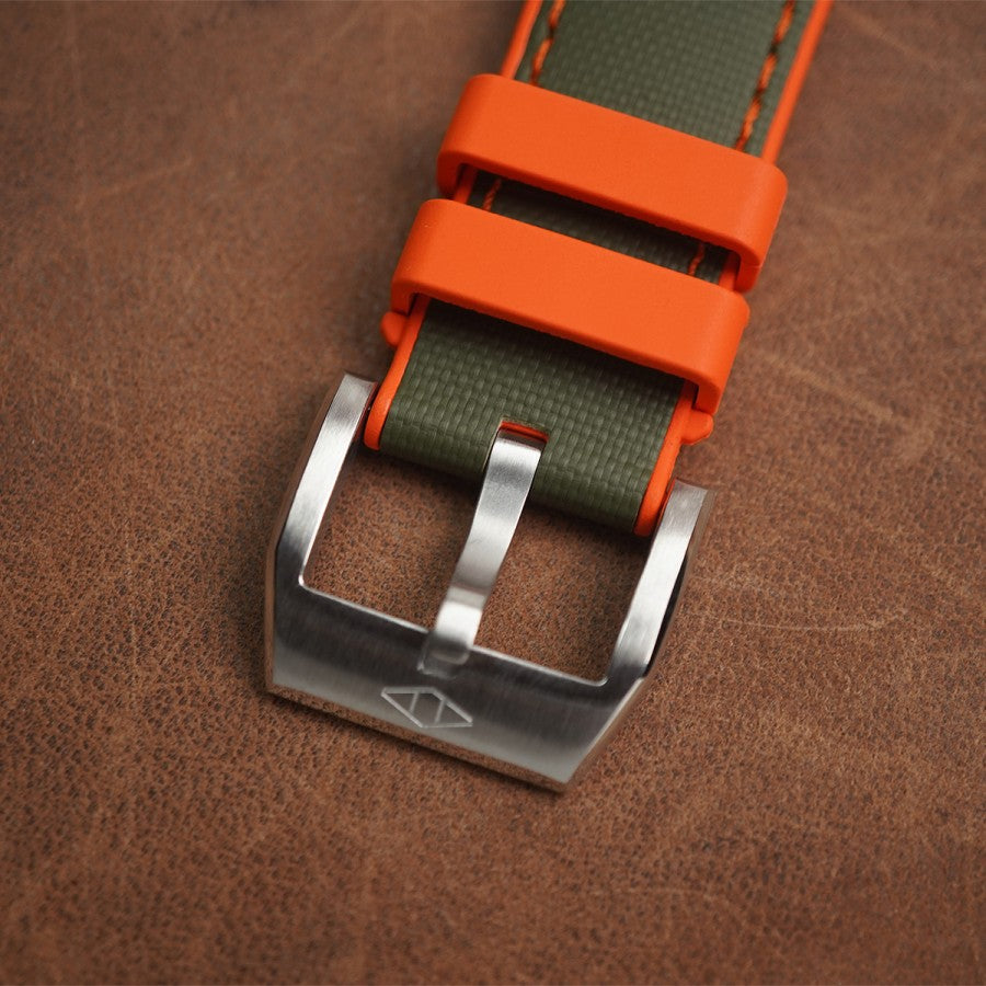 Artem Hydroflex Hybrid FKM Rubber Green/Orange - Orange Stiching