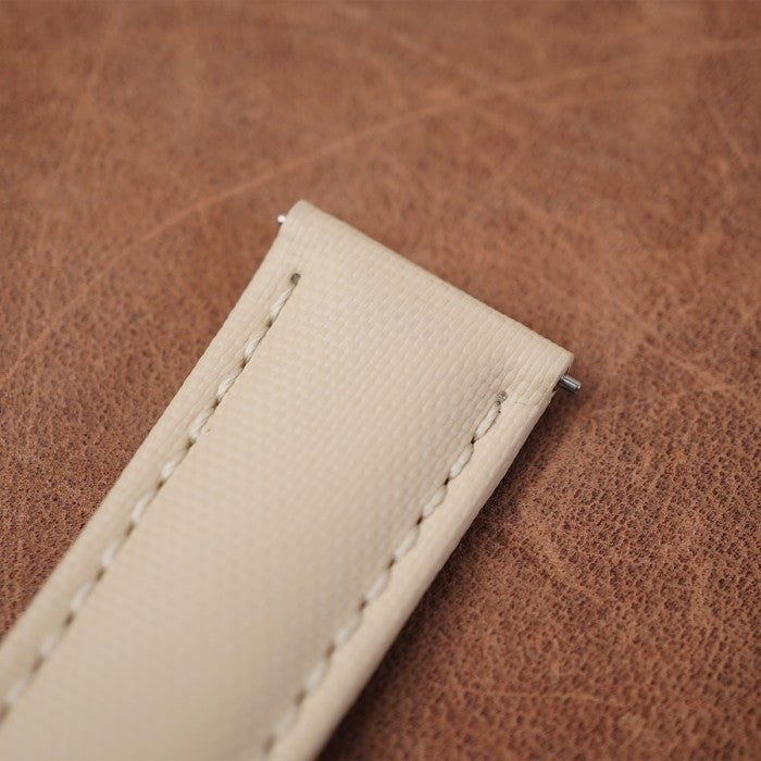 Artem Loop-Less Beige - White Stitching