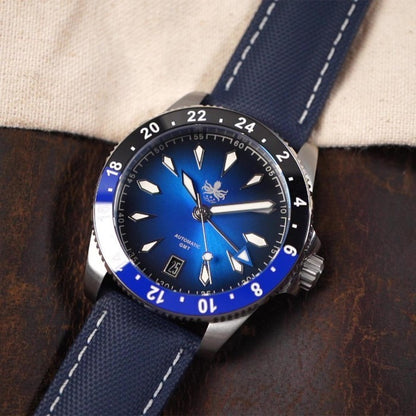 Artem Loop-Less Navy Blue - White Stitching