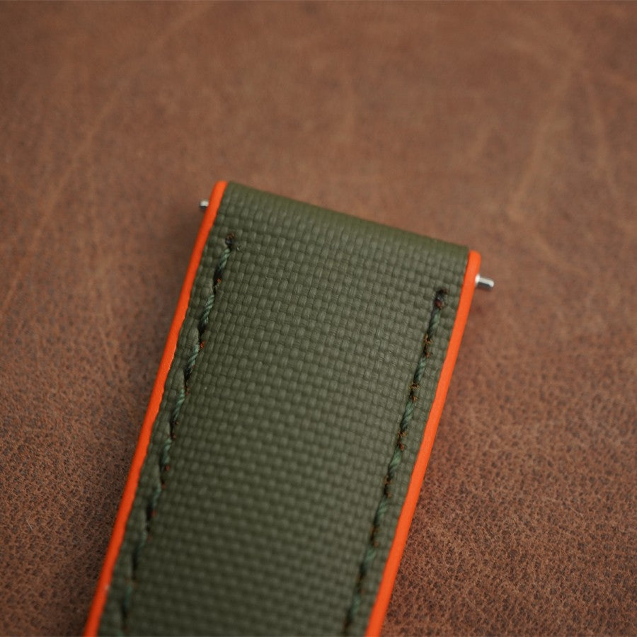 Artem Hydroflex Hybrid FKM Rubber Green/Orange - Green Stiching