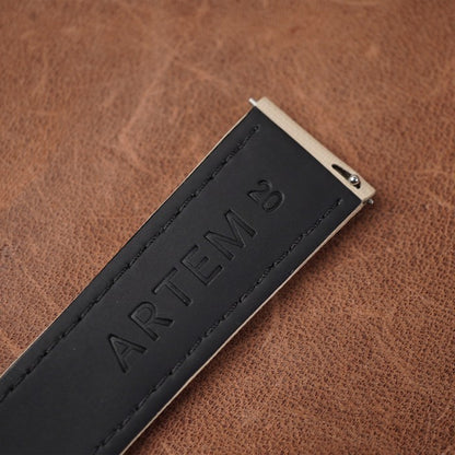 Artem Loop-Less Beige - White Stitching