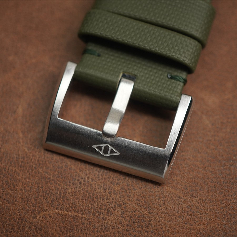 Artem Sailcloth Classic Khaki Green - Green Stitching