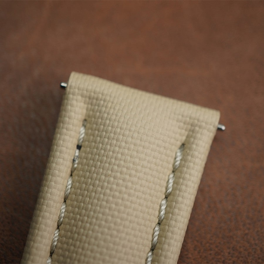 Artem Sailcloth Classic  Beige - White Stitching