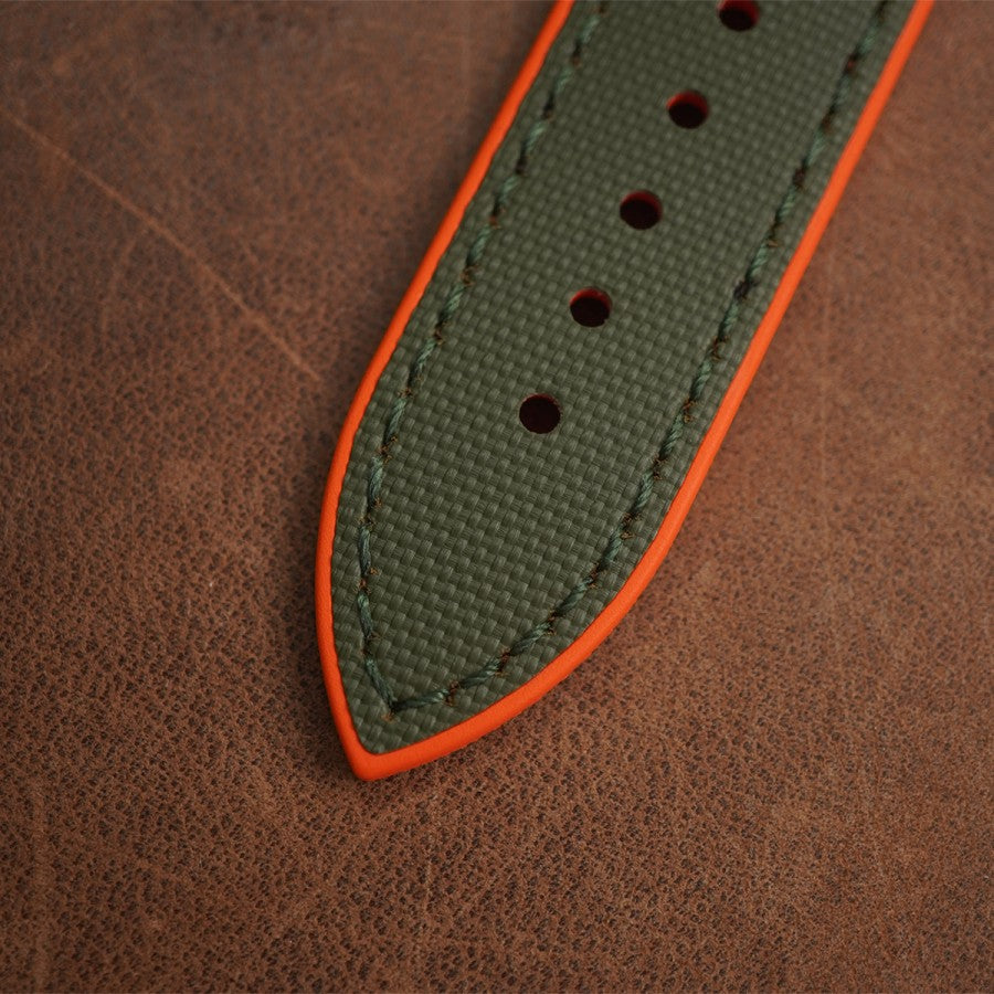 Artem Hydroflex Hybrid FKM Rubber Green/Orange - Green Stiching