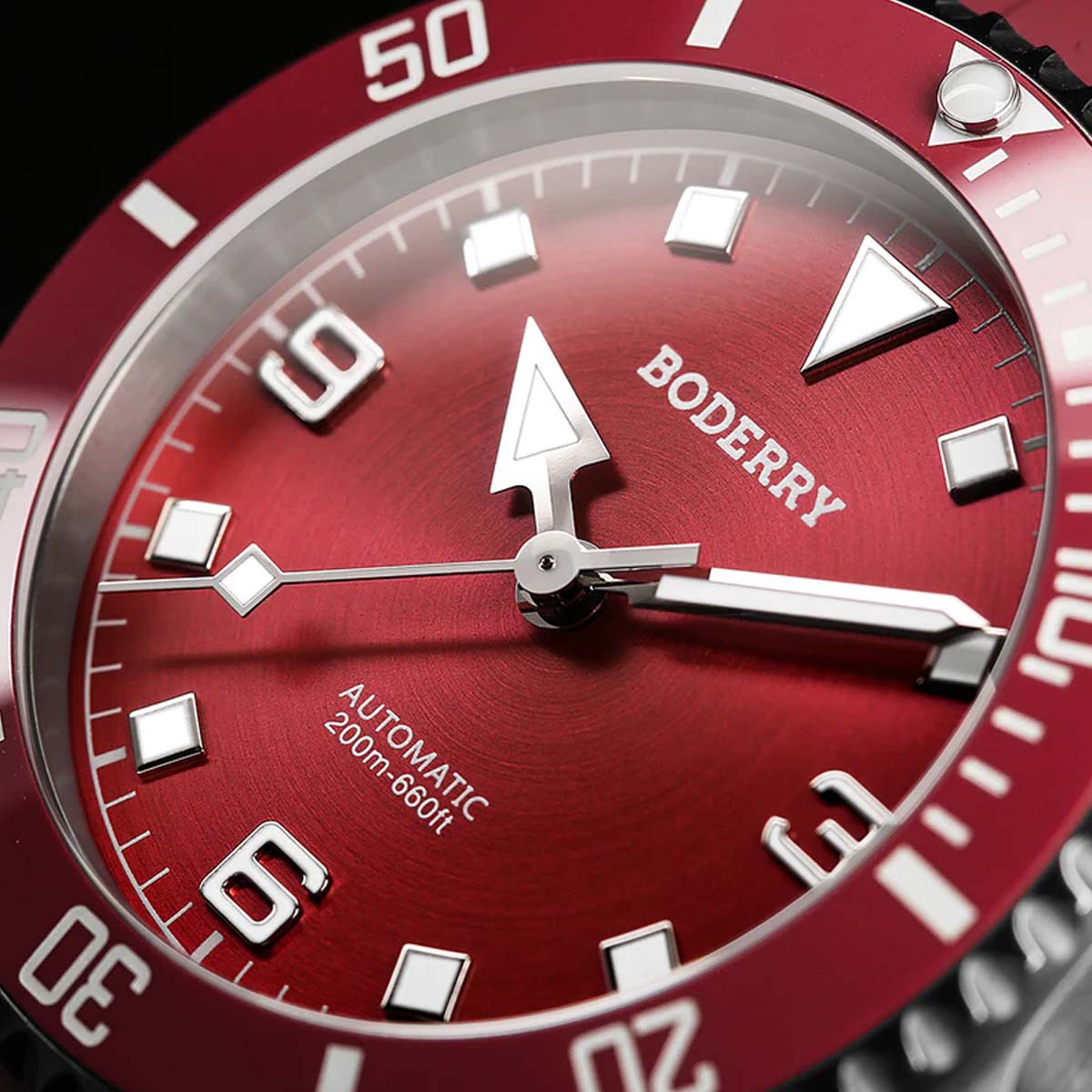 Boderry Admiral Titanium 3 Hand Ceramic Bezel