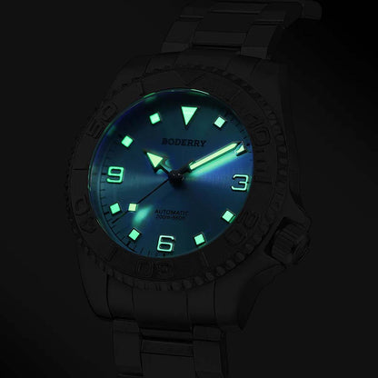 Boderry Admiral Titanium 3 Hand Steel Bezel