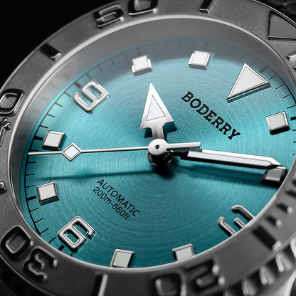 Boderry Admiral Titanium 3 Hand Steel Bezel