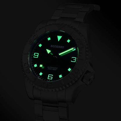 Boderry Admiral Titanium 3 Hand Steel Bezel