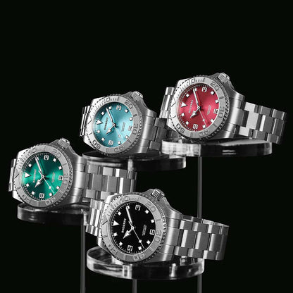 Boderry Admiral Titanium 3 Hand Steel Bezel