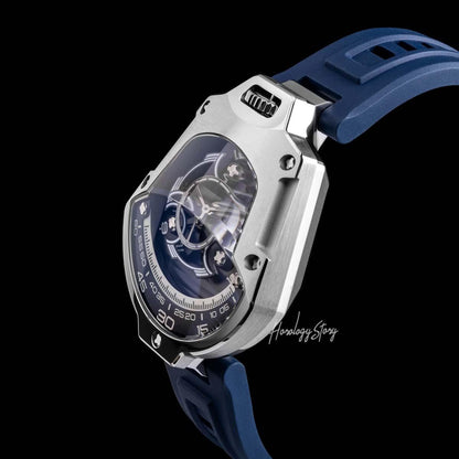 Atowak Spaceship Azure Silver - Horology Story Youtube Store