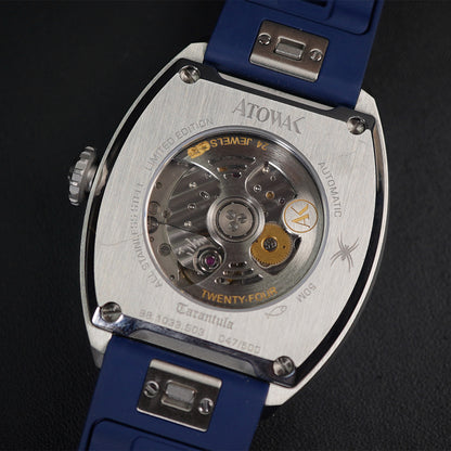 Atowak Tarantula Sapphire Blue Stainless Steel - Horology Story Youtube Store