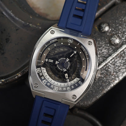 Atowak Tarantula Sapphire Blue Stainless Steel - Horology Story Youtube Store