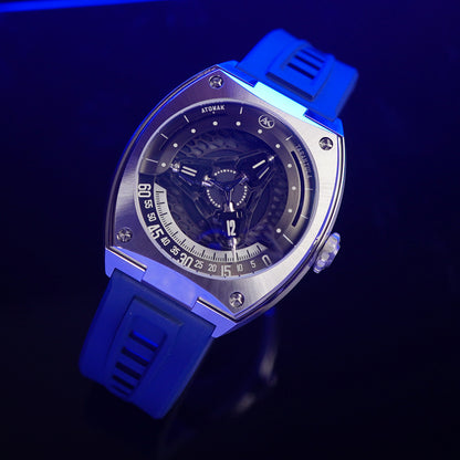 Atowak Tarantula Sapphire Blue Stainless Steel - Horology Story Youtube Store