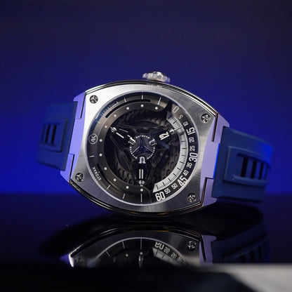 Atowak Tarantula Sapphire Blue Stainless Steel - Horology Story Youtube Store