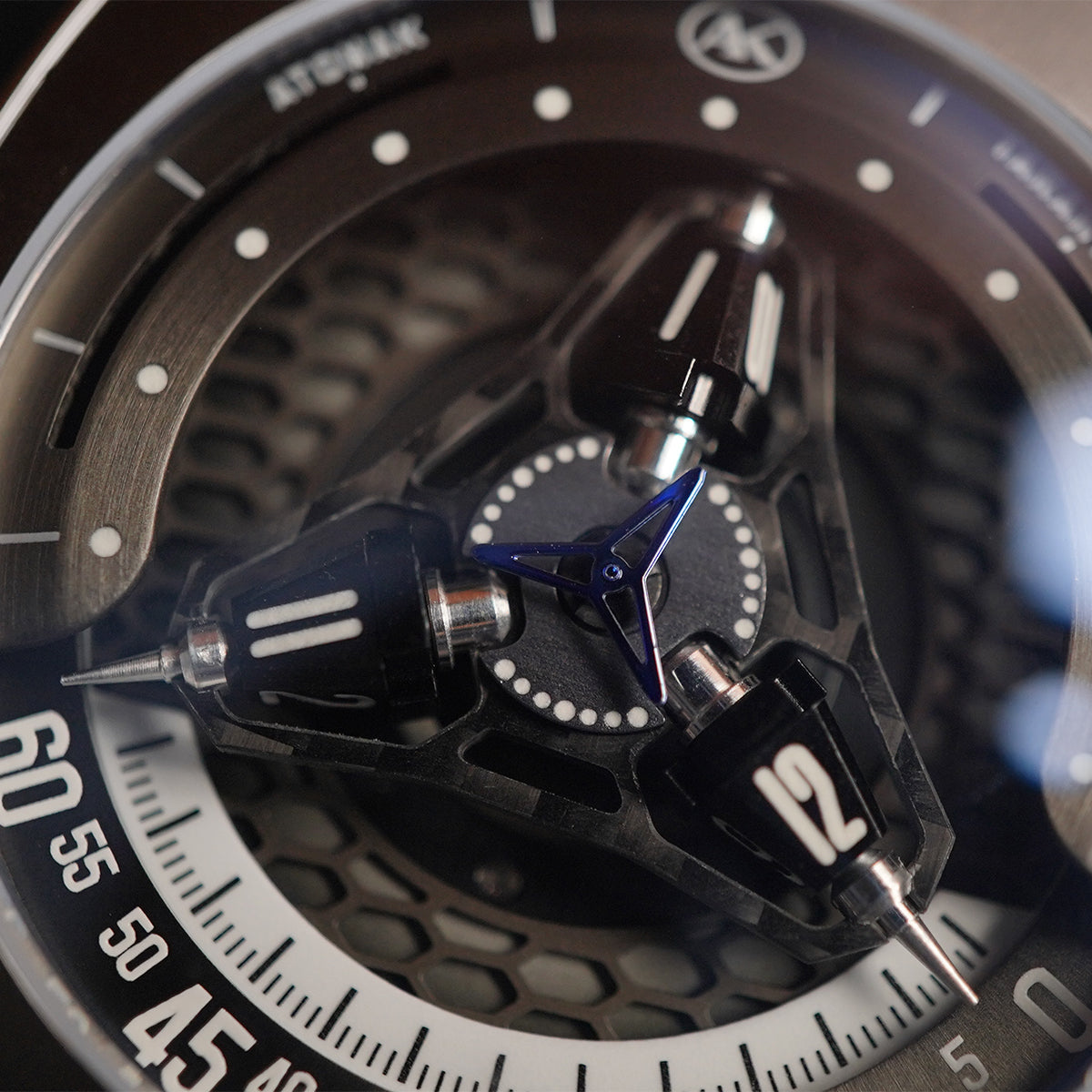 Atowak Tarantula Sapphire Blue Stainless Steel - Horology Story Youtube Store