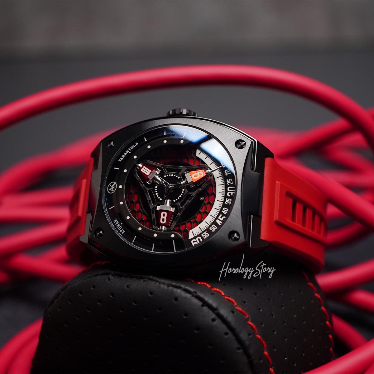 Atowak Tarantula Twilight Red Black IP - Horology Story Youtube Store