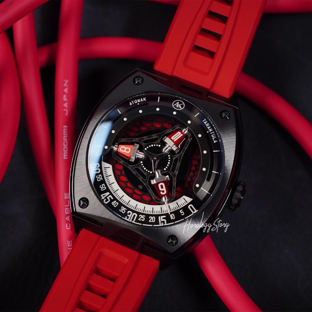 Atowak Tarantula Twilight Red Black IP - Horology Story Youtube Store