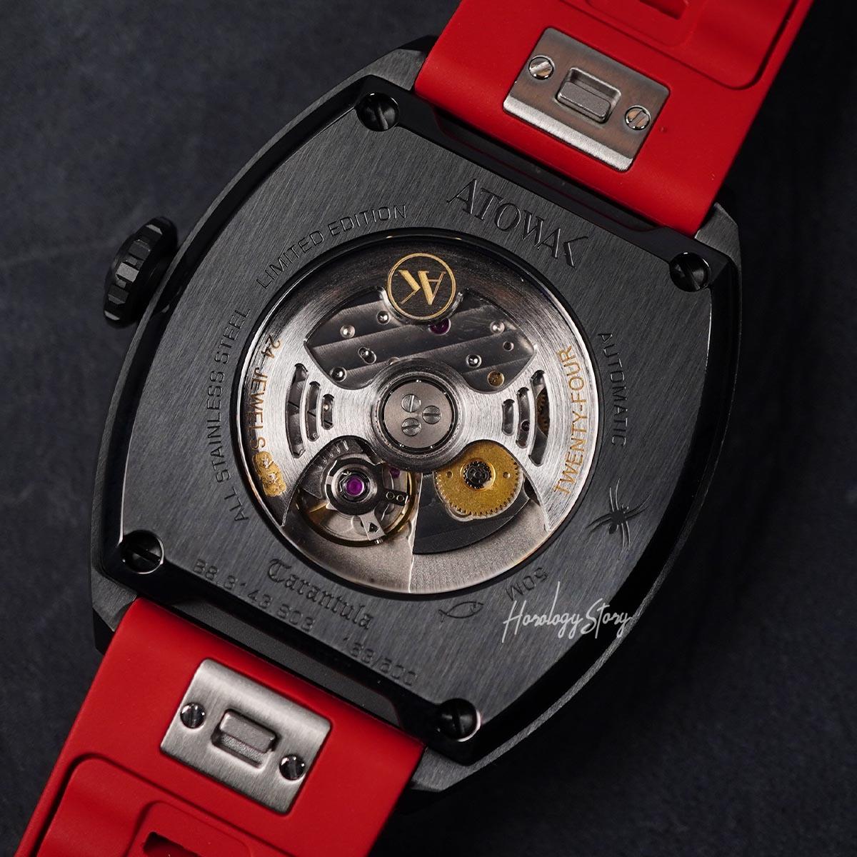 Atowak Tarantula Twilight Red Black IP - Horology Story Youtube Store