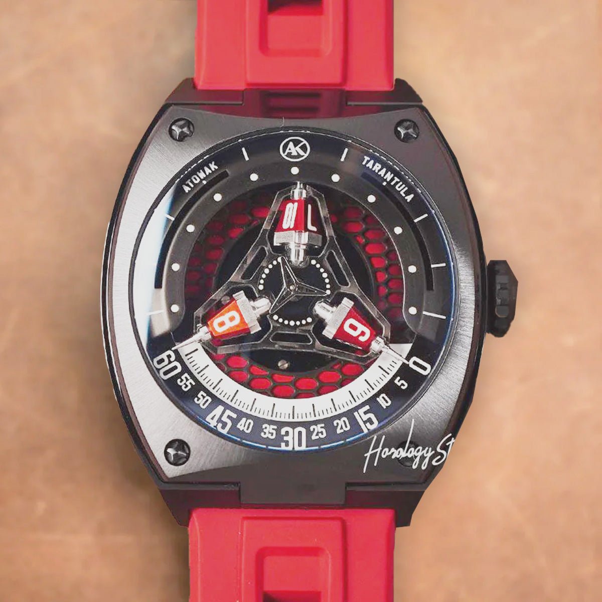 Atowak Tarantula Twilight Red Black IP - Horology Story Youtube Store