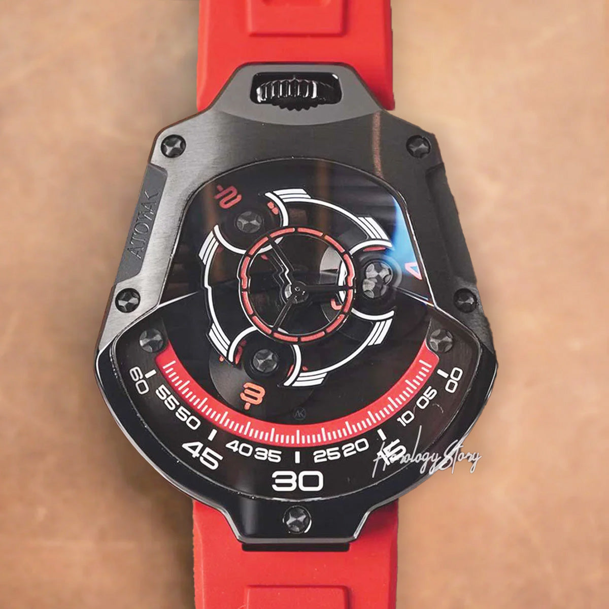 Atowak Spaceship Mars Red Black IP - Horology Story Youtube Store