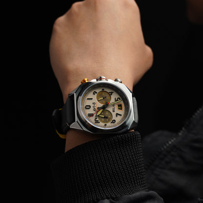 AVI-8 BELL X-1 Machbuster Chronograph Camel Brown