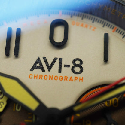AVI-8 BELL X-1 Machbuster Chronograph Camel Brown