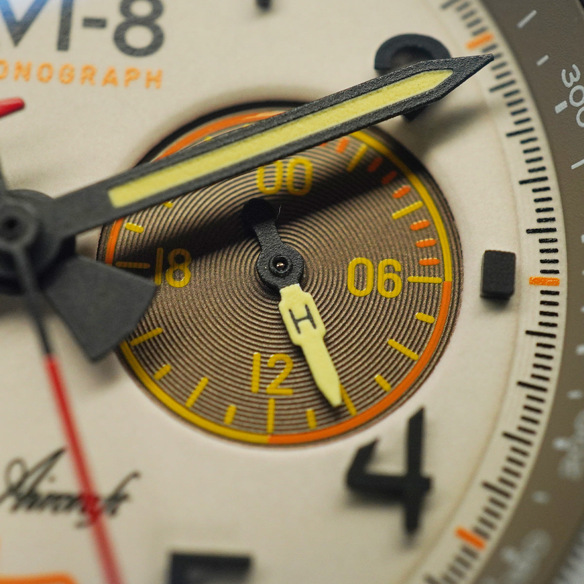 AVI-8 BELL X-1 Machbuster Chronograph Camel Brown