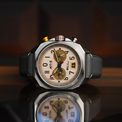 AVI-8 BELL X-1 Machbuster Chronograph Camel Brown