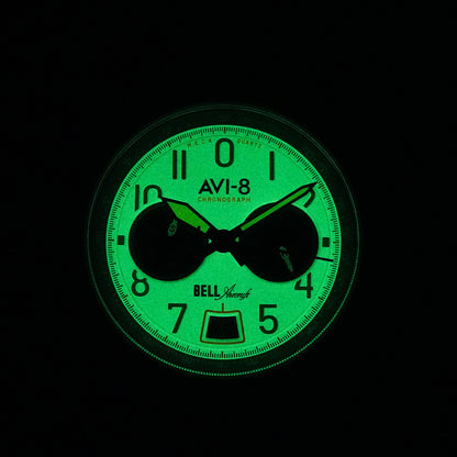 AVI-8 BELL X-1 Machbuster Chronograph Camel Brown