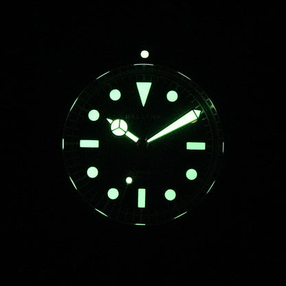 Baltany Retro Diver Watch D3043AB Stainless Steel Bracelet