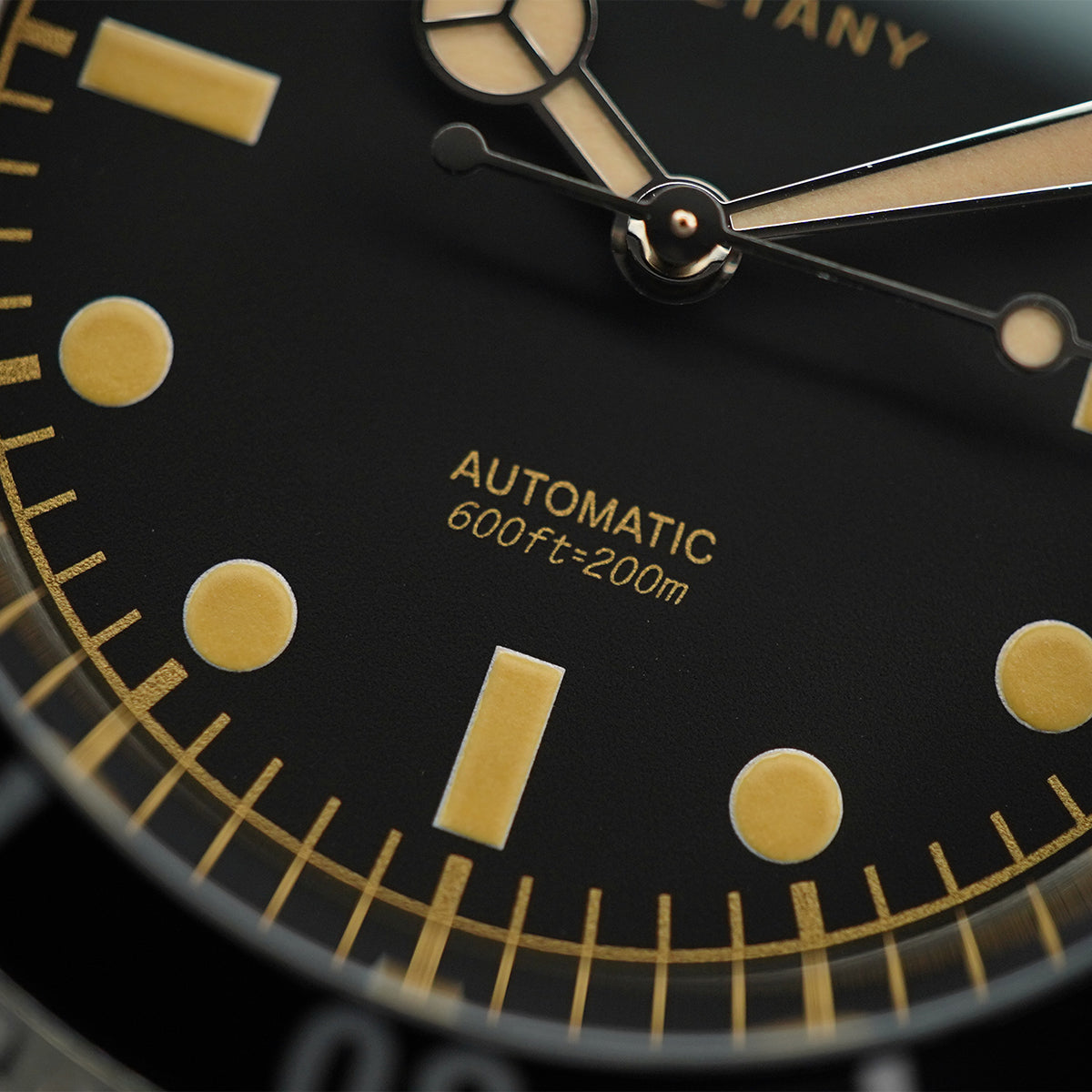 Baltany Retro Diver Watch D3043AB Stainless Steel Bracelet