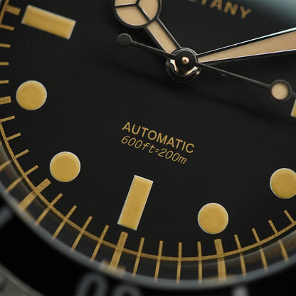 Baltany Retro Diver Watch D3043AB Stainless Steel Bracelet