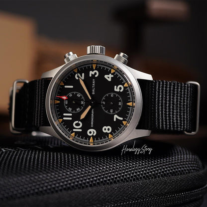 Baltany Military Chronograph S205033 39mm - Horology Story Youtube Store
